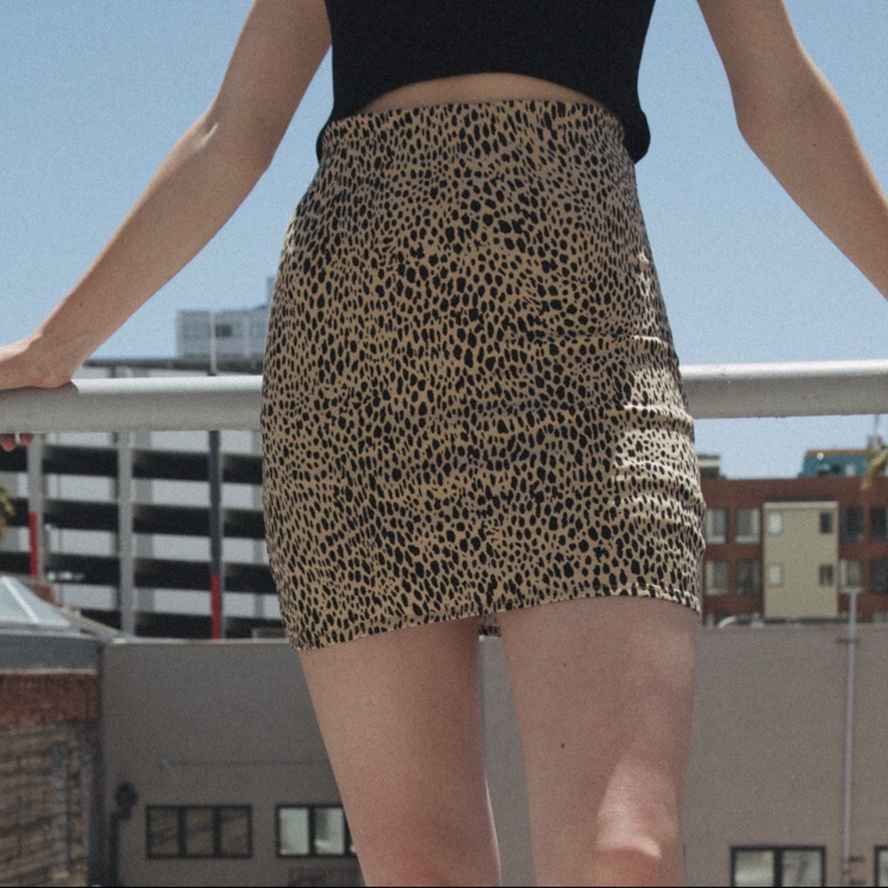 Brandy Melville NWT cheetah phobe skirt